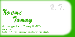 noemi tomay business card